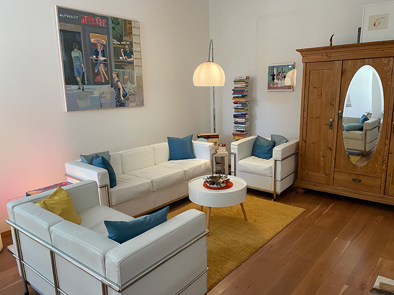 Ansicht Innenraum der Praxis für Systemische Therapie